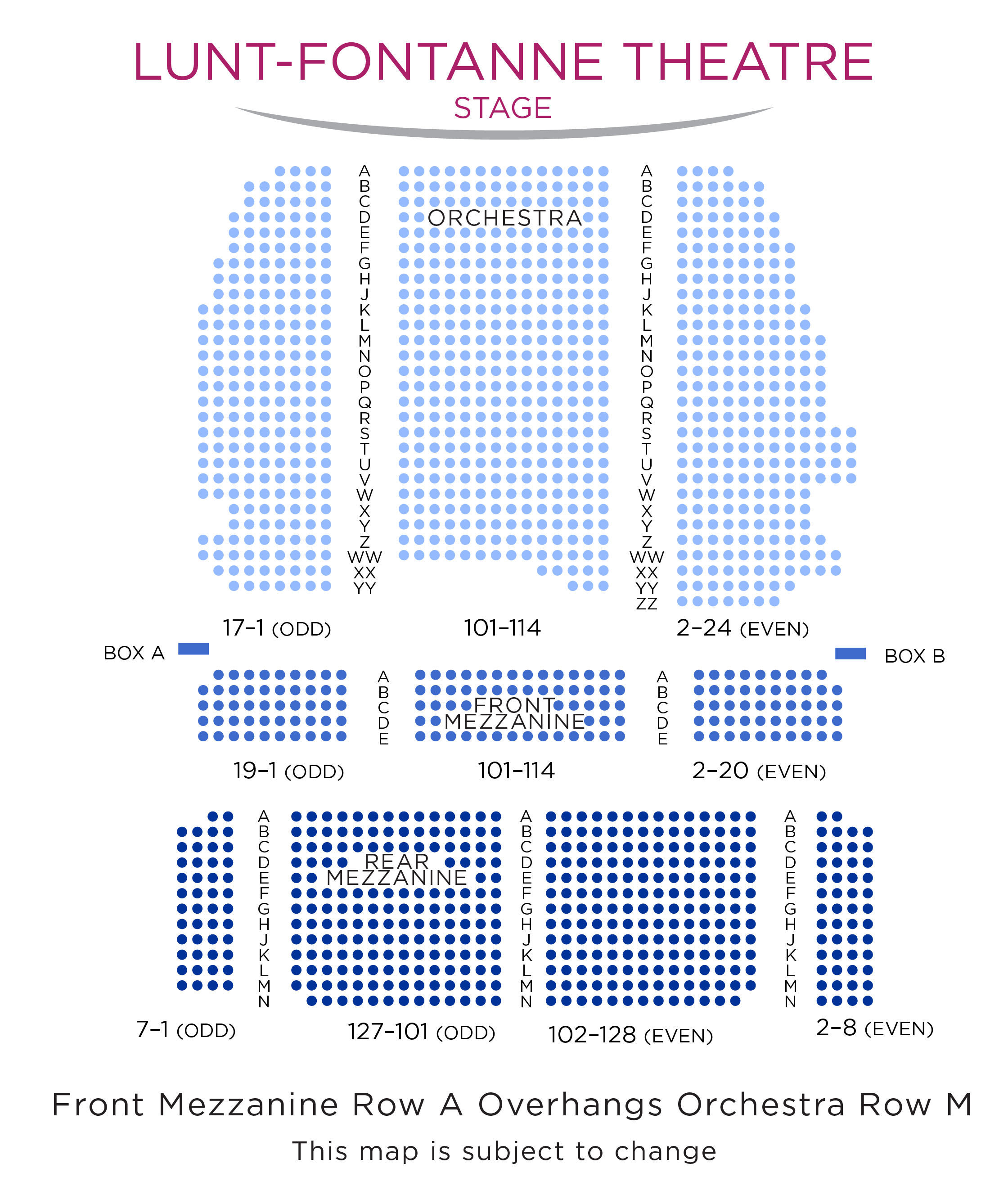 Plan du théâtre